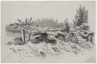 KT 1298
<br/>
Pannenafdak met begroeiing
<br/>
<em>Bastert, Nicolaas (1854-1939)</em>